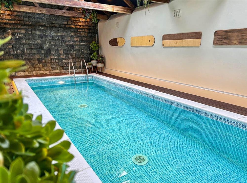 Swimming pool at The Hay Loft in Carnell Green, near Camborne, Cornwall