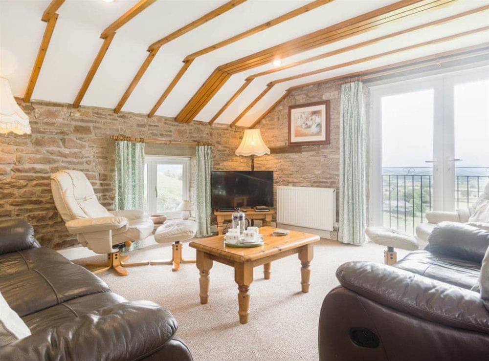 Charming living room area at The Haybarn in Devauden, nr Chepstow, Gwent