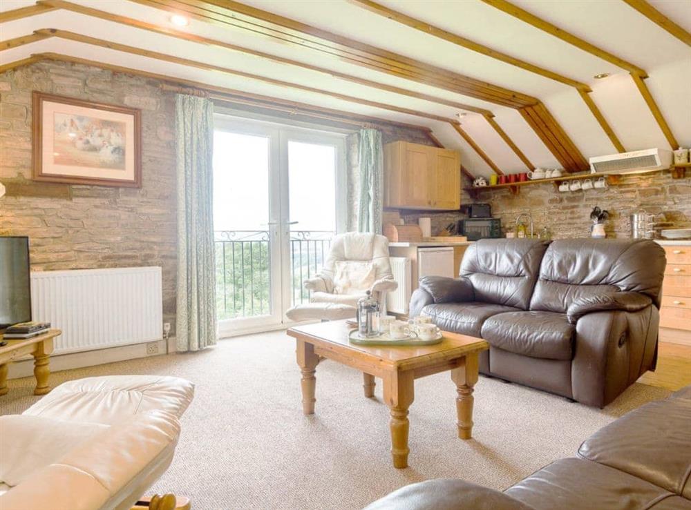 Light and spacious living area at The Haybarn in Devauden, nr Chepstow, Gwent