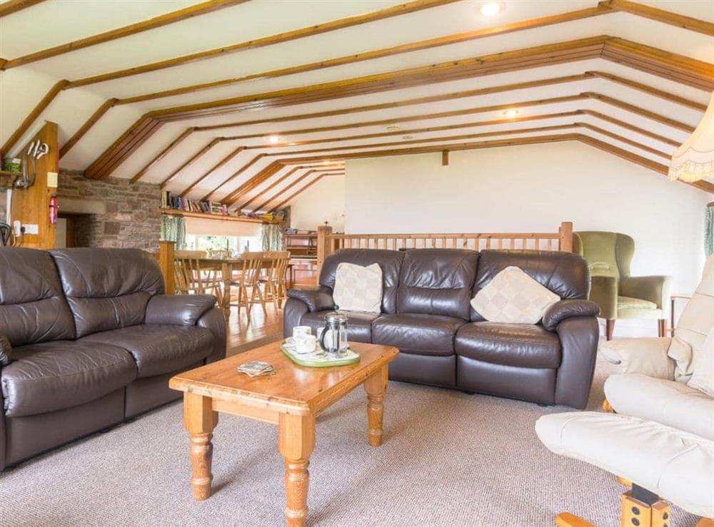 Well presented open plan living space at The Haybarn in Devauden, nr Chepstow, Gwent