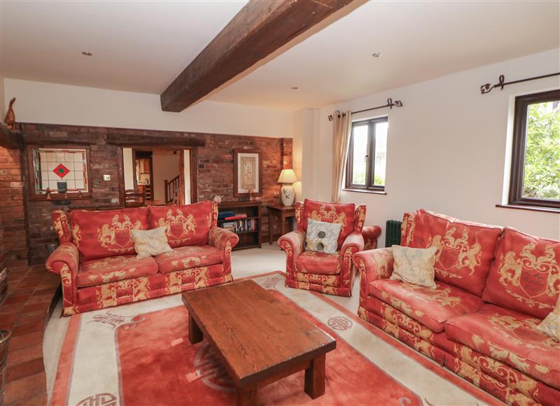 Enjoy the living room at The Haybarn, Lichfield