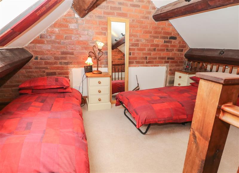 One of the bedrooms at The Haybarn, Lichfield