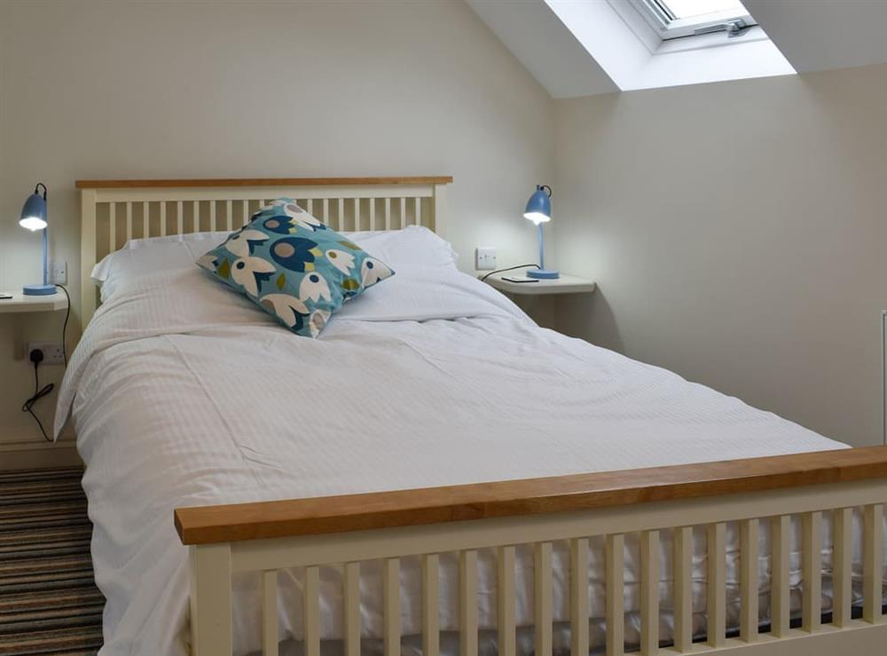 Double bedroom at The Hayloft in Bagber, near Sturminster Newton, Dorset