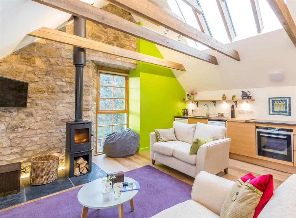 Fabulous open plan living space at The Hayloft in Balerno, near Edinburgh, Midlothian