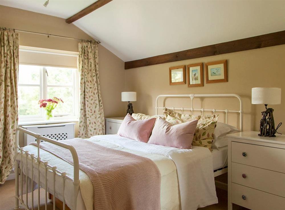 Relaxing double bedroom at The Hayloft in Bettiscombe, Nr Lyme Regis, Dorset., Great Britain