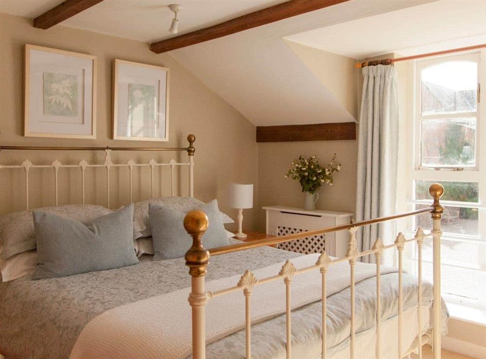 Tranquil double bedroom at The Hayloft in Bettiscombe, Nr Lyme Regis, Dorset., Great Britain