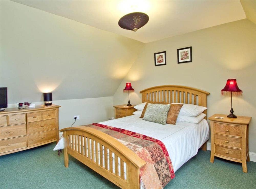 Double bedroom at The Hayloft in By Carnwath, S. Lanarkshire., Great Britain
