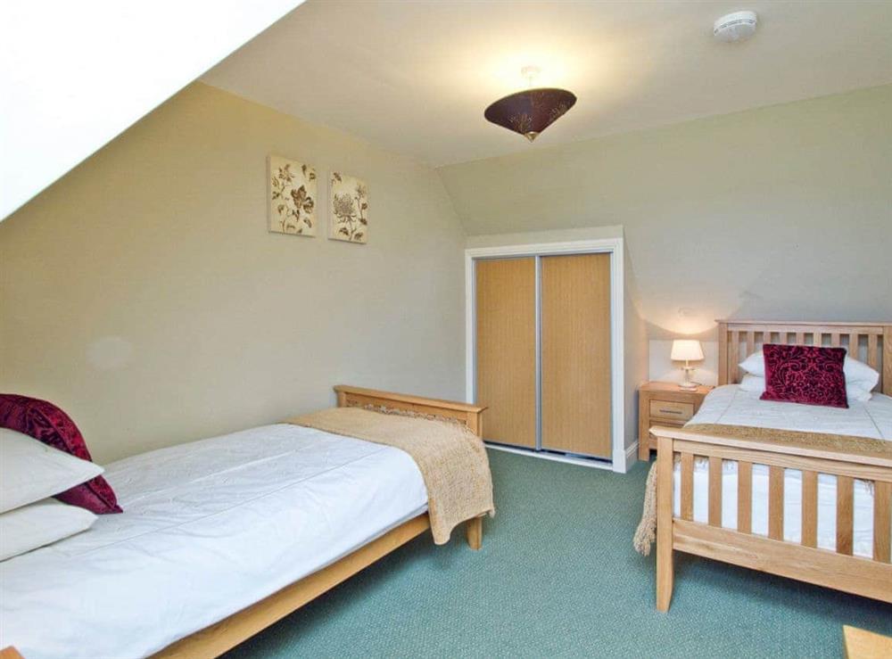 Twin bedroom at The Hayloft in By Carnwath, S. Lanarkshire., Great Britain