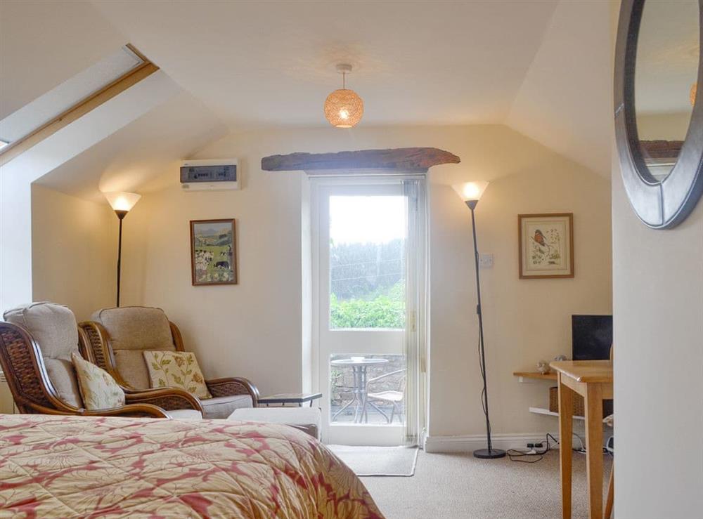 Light and airy studio style living space at The Hayloft in Edge Hills, near Littledean, Gloucestershire
