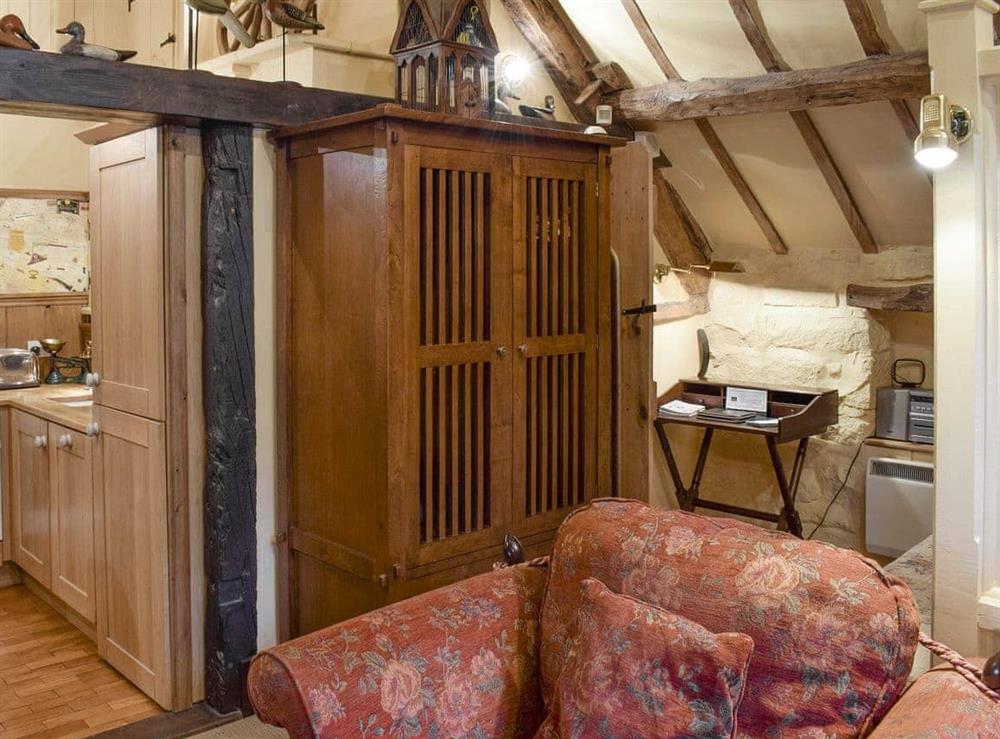 Cosy living area at The Hayloft in Glaisdale, Nr Whitby, North Yorkshire., Great Britain