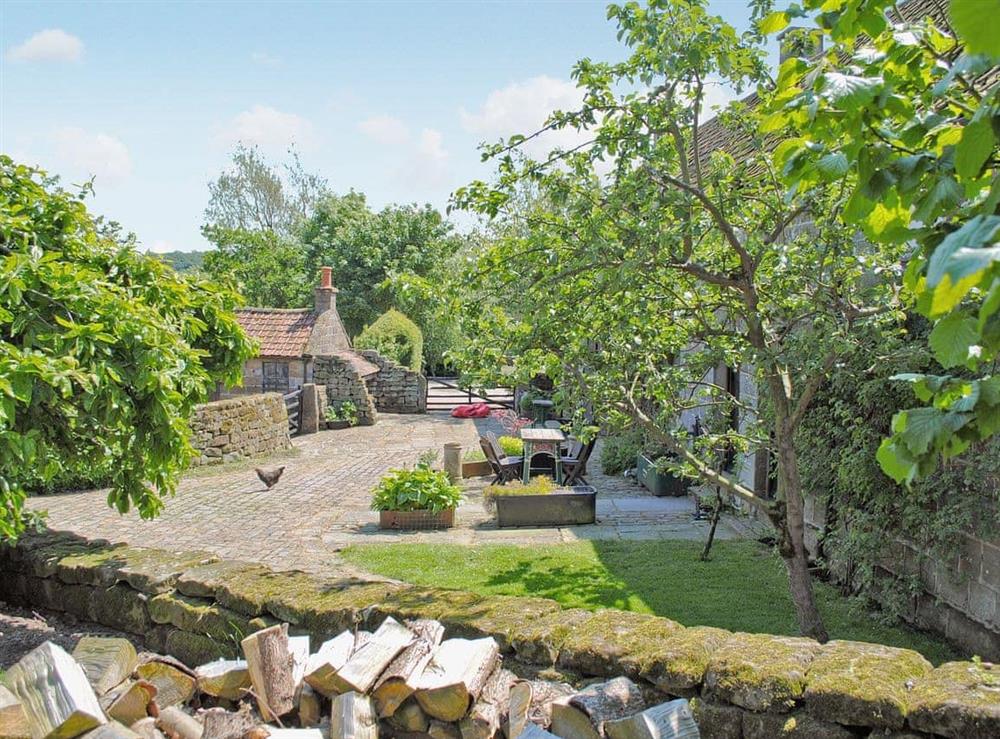 Garden at The Hayloft in Glaisdale, Nr Whitby, North Yorkshire., Great Britain