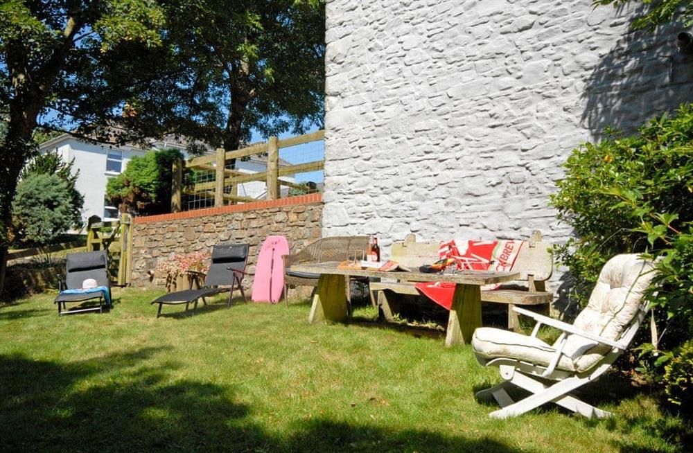 Enjoy the garden at The Hayloft in near Broad Haven and Little Haven, Dyfed