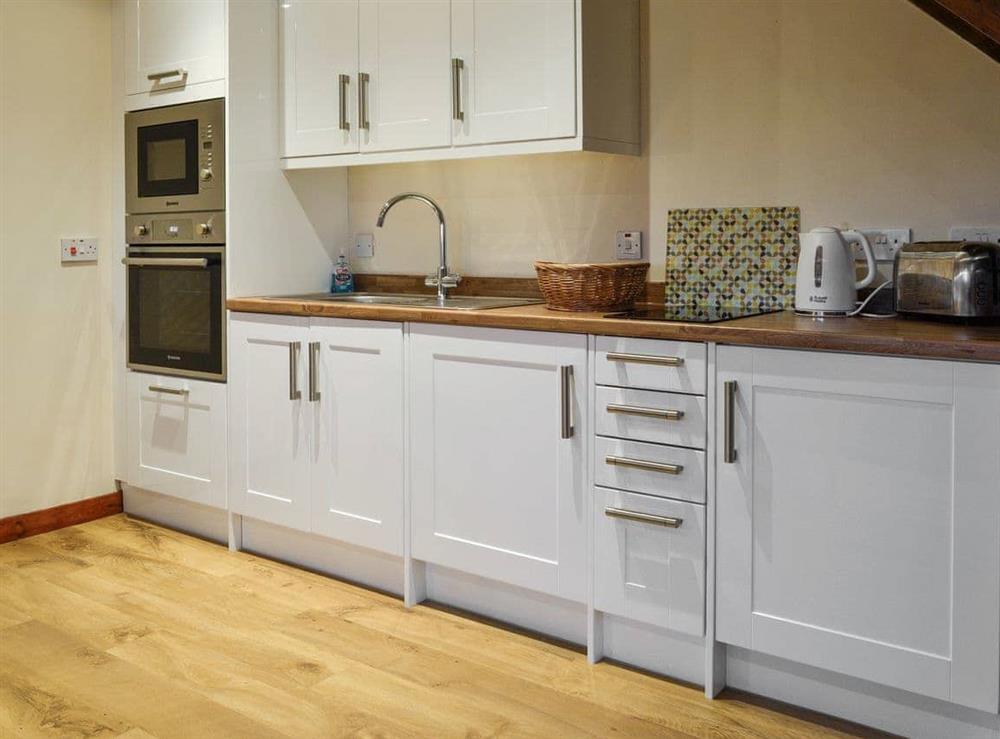 Fully appointed kitchen at The Hayloft in Stranraer, Wigtownshire