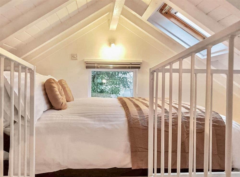 Double bedroom at The Hazeling Hideaway in Slad, near Stroud, Gloucestershire