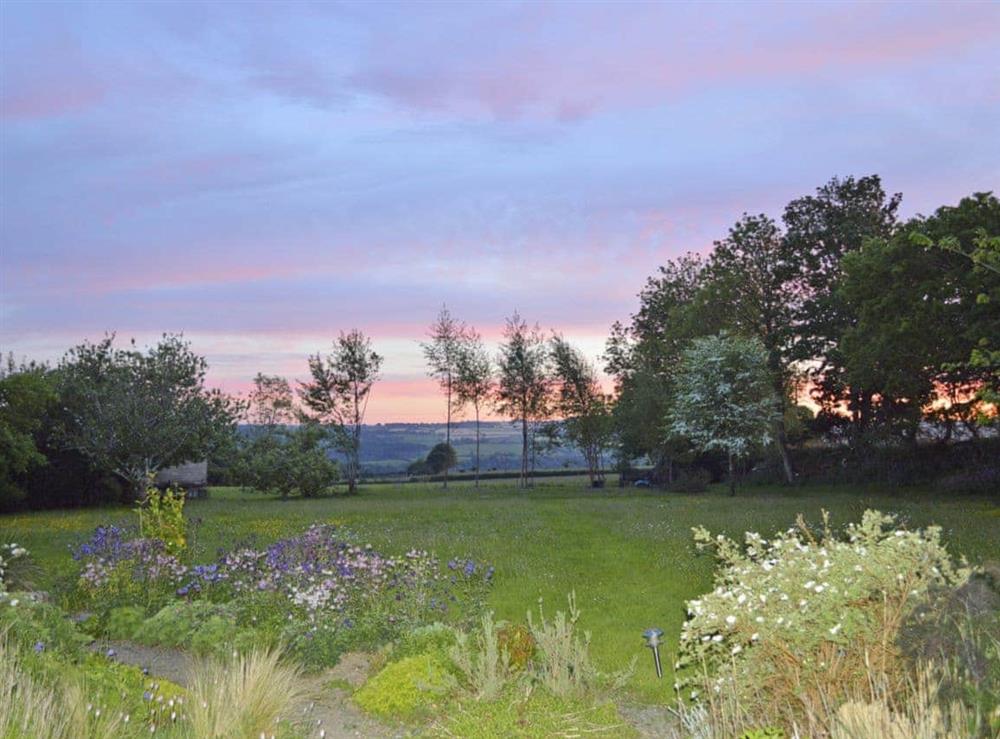 Breathtaking sunset views at The Headmasters Cottage in South Hill, near Callington, Cornwall