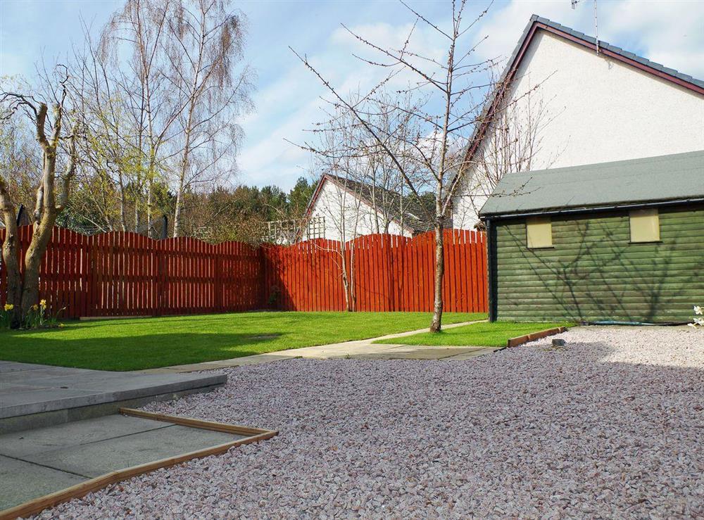 Spacious garden at The Heathers in Boat of Garten, Inverness-Shire
