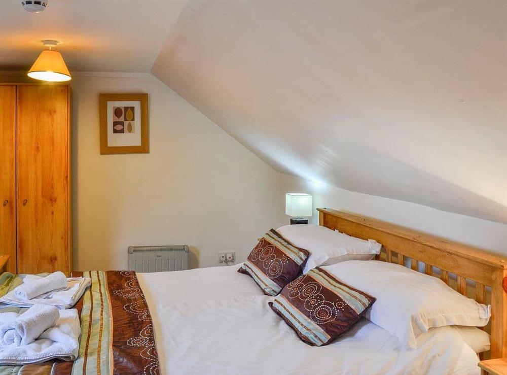 Welcoming double bedroom at The Hen Hoose in Steading, near Newton Stewart, Wigtownshire