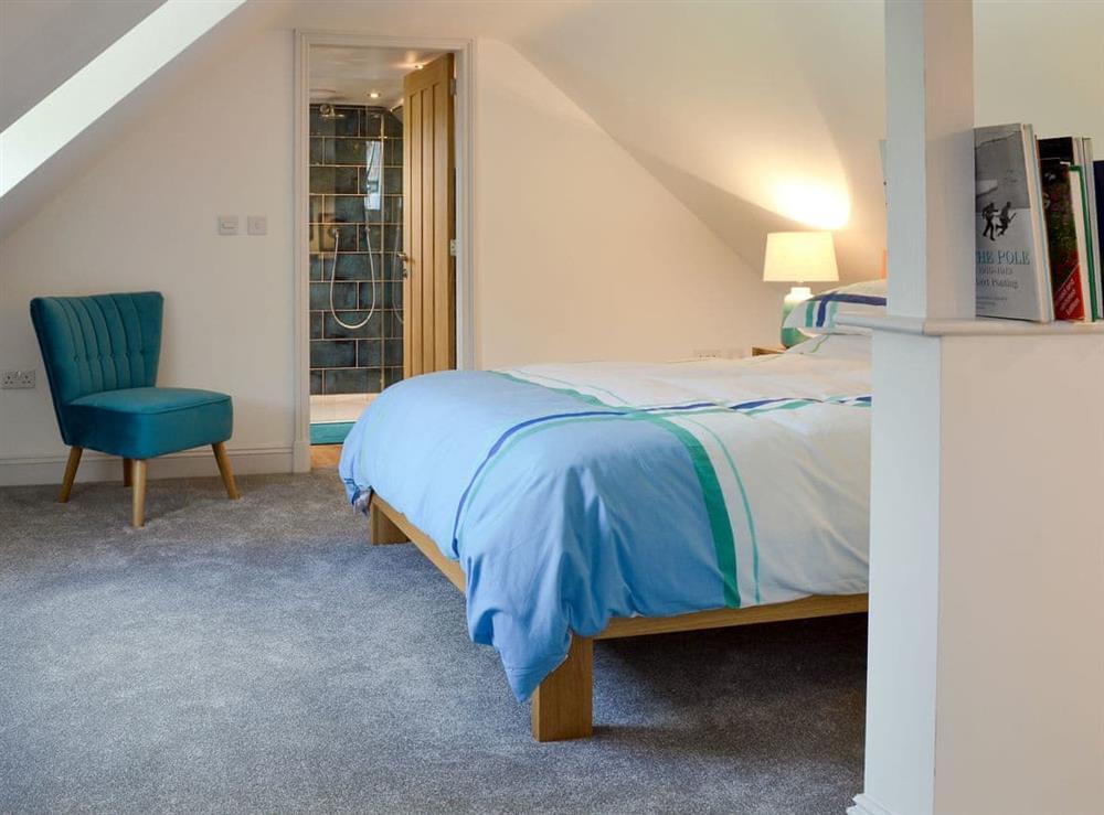 Double bedroom with en-suite at The Hen House at The Old Parsonage in Cotebrook, near Taporley, Cheshire