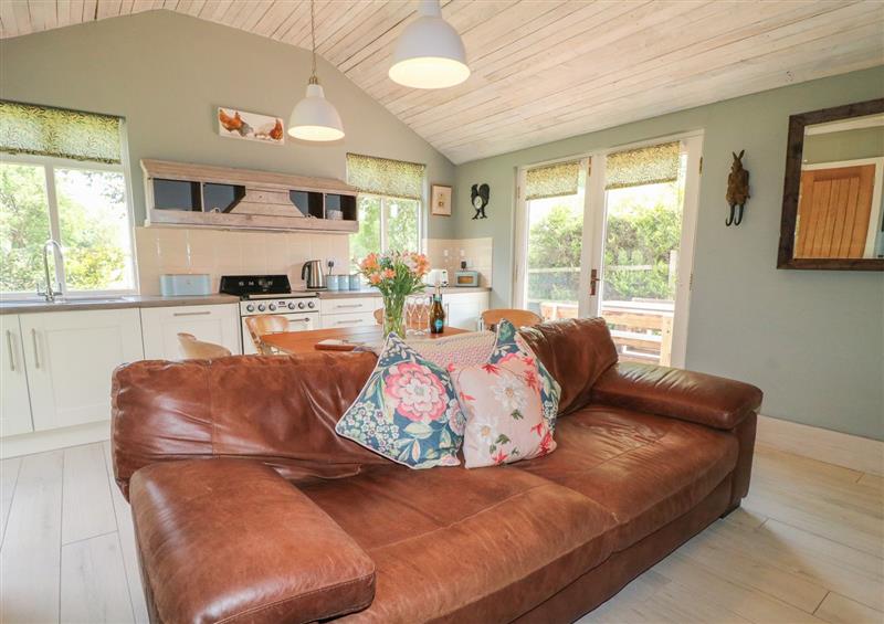 Relax in the living area at The Hen House, Stockwell Heath near Rugeley