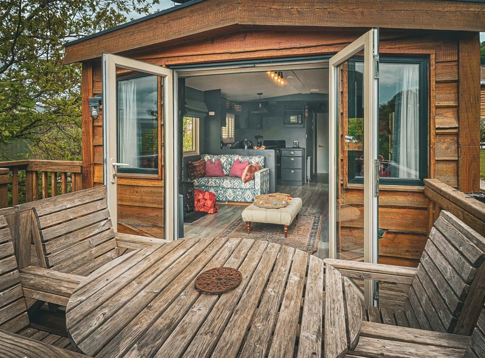 Terrace at The Herdsman in Barden, North Yorkshire