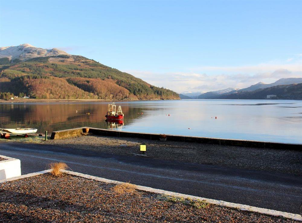 Breathtaking views across the Loch to the mountains at The Heron in Dunoon, Argyll