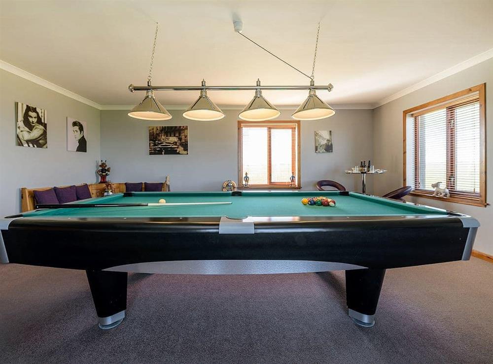 Games room at The Herons in South Keiss, near Wick, Caithness