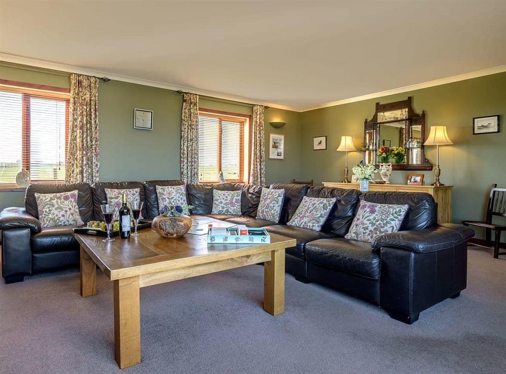 Living room at The Herons in South Keiss, near Wick, Caithness