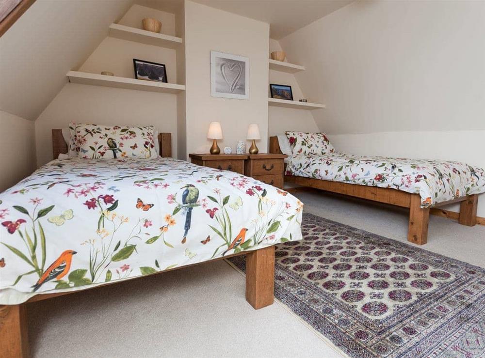 Twin bedroom at The Herons in South Keiss, near Wick, Caithness