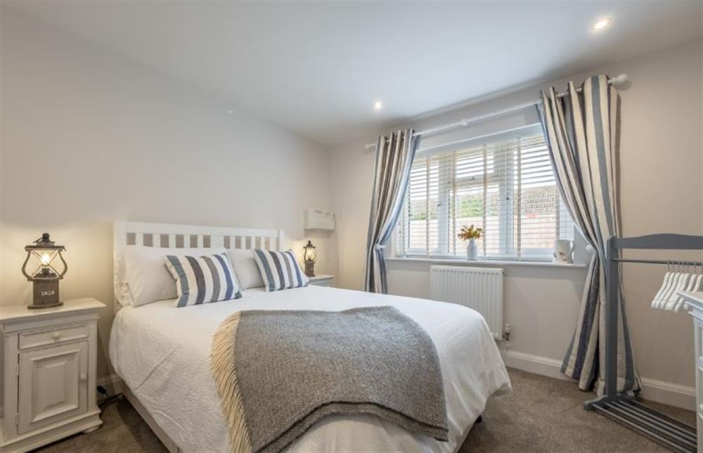 Ground floor: Bedroom two is a contemporary double bedroom at The Hideaway, Docking near Kings Lynn