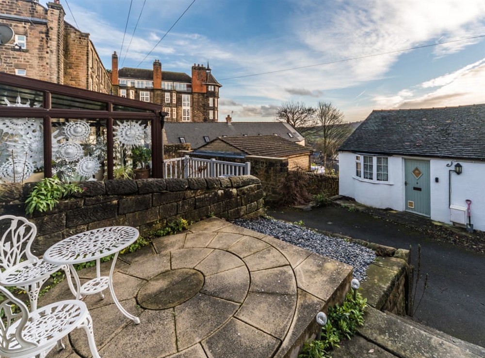 Sitting-out-area at The Hideaway Loft in Matlock, Derbyshire