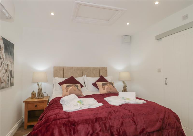 This is a bedroom at The Hideaway, Lympsham near Brean