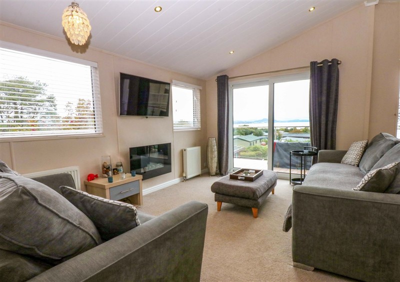 Relax in the living area at The Hideaway, Pwllheli