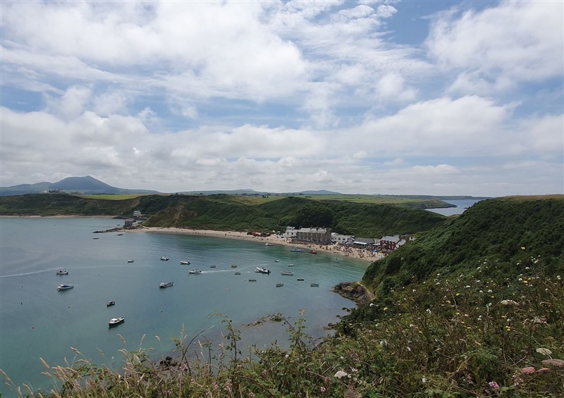 Rural landscape at The Hideaway, Pwllheli