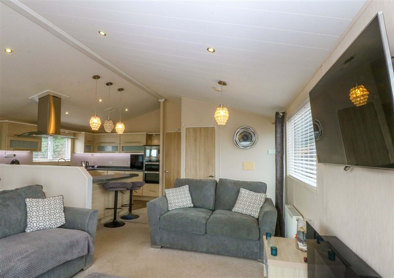 This is the living room at The Hideaway, Pwllheli