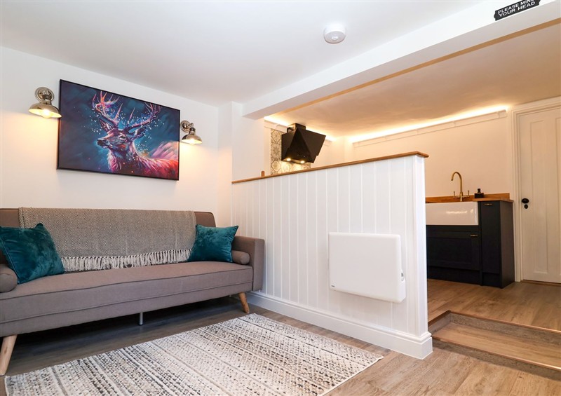 The living area at The Hideaway, Saxmundham