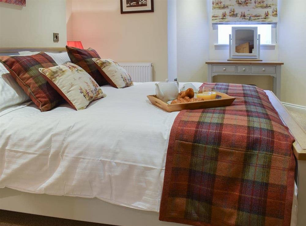 Cosy and inviting double bedded room at The Hideaway in Sleights, near Whitby, North Yorkshire