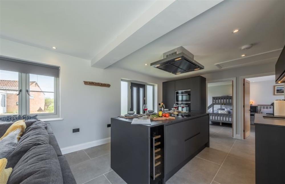 Ground floor: Viewing the kitchen dining area at The Hideaway, Snettisham near Kings Lynn