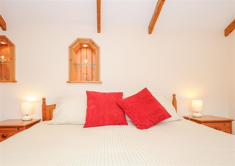 This is the bedroom at The Hideaway, St Austell