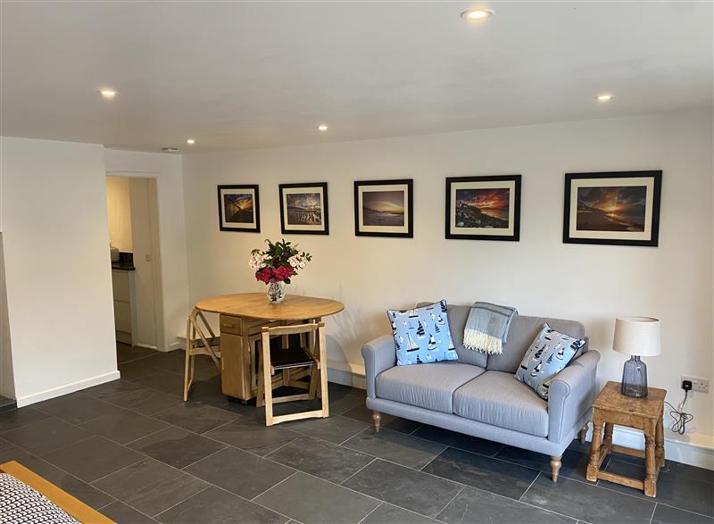 Enjoy the living room at The Hideaway, Uplyme near Lyme Regis