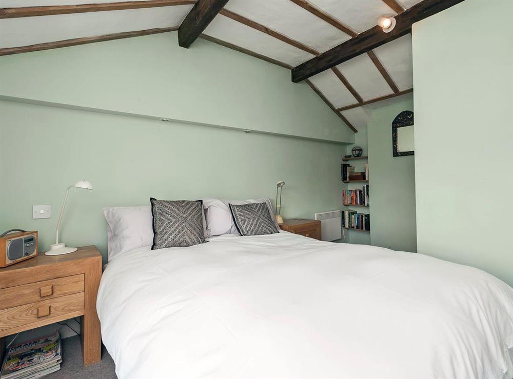 Comfortable double bedroom with beams at The High Street in Orford, near Aldeburgh, Suffolk, England