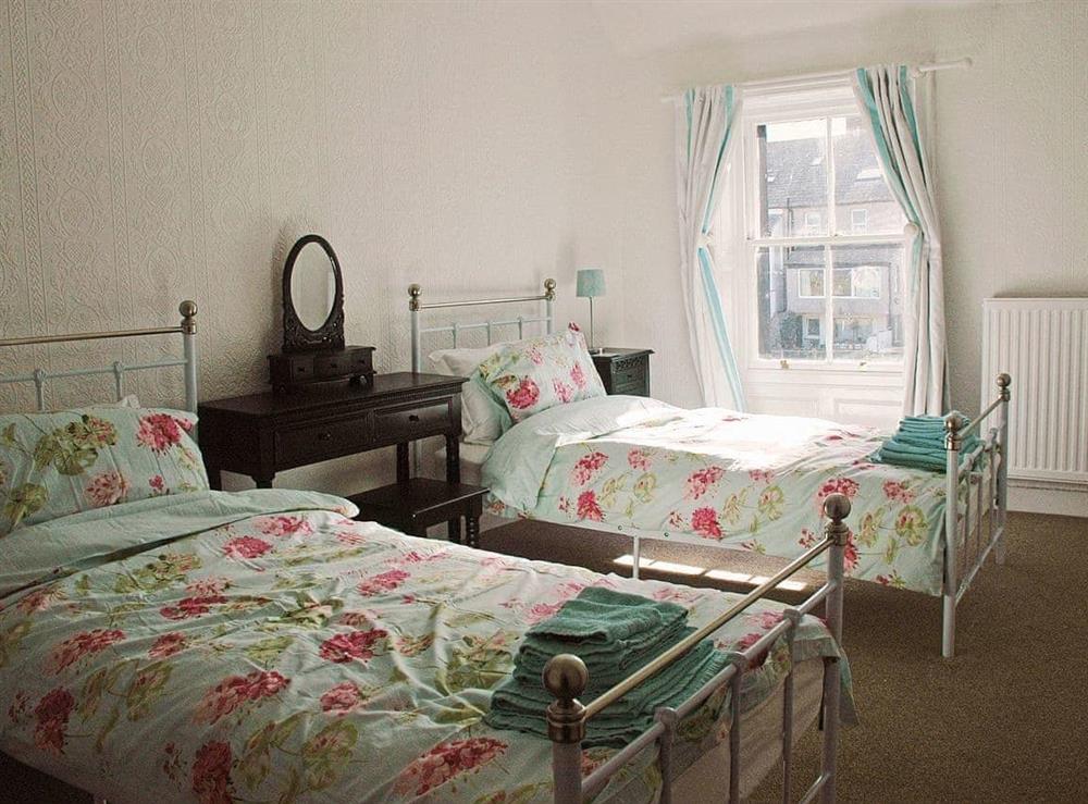 Twin bedroom at The Hill in Allonby, Cumbria