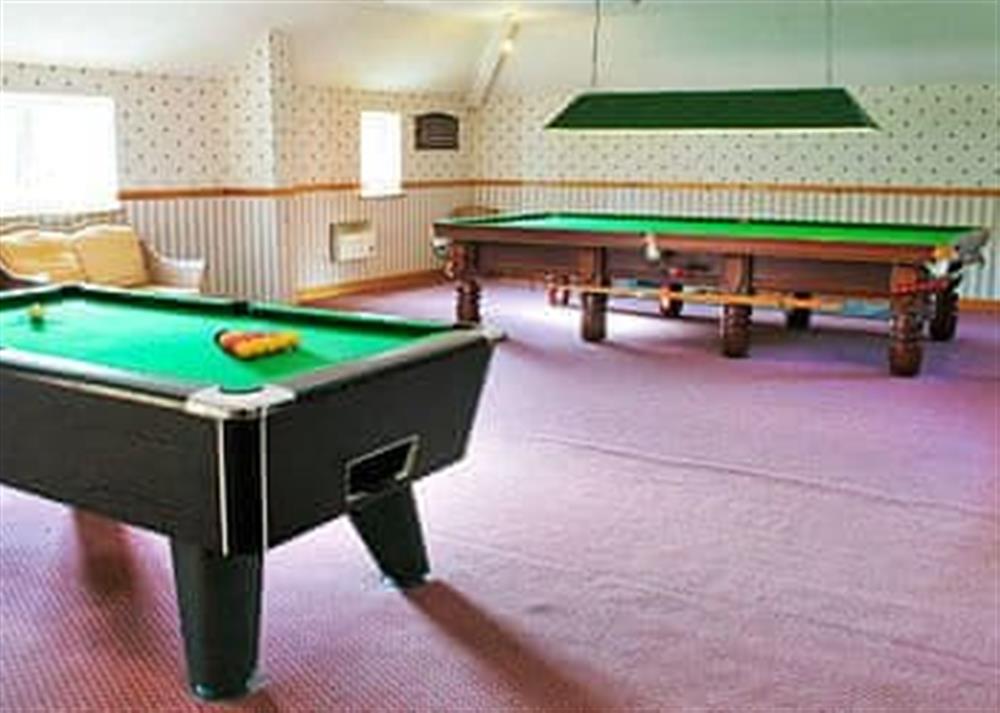 Games room at The Hill Coachouse in Barrow-on-Trent, Derbyshire