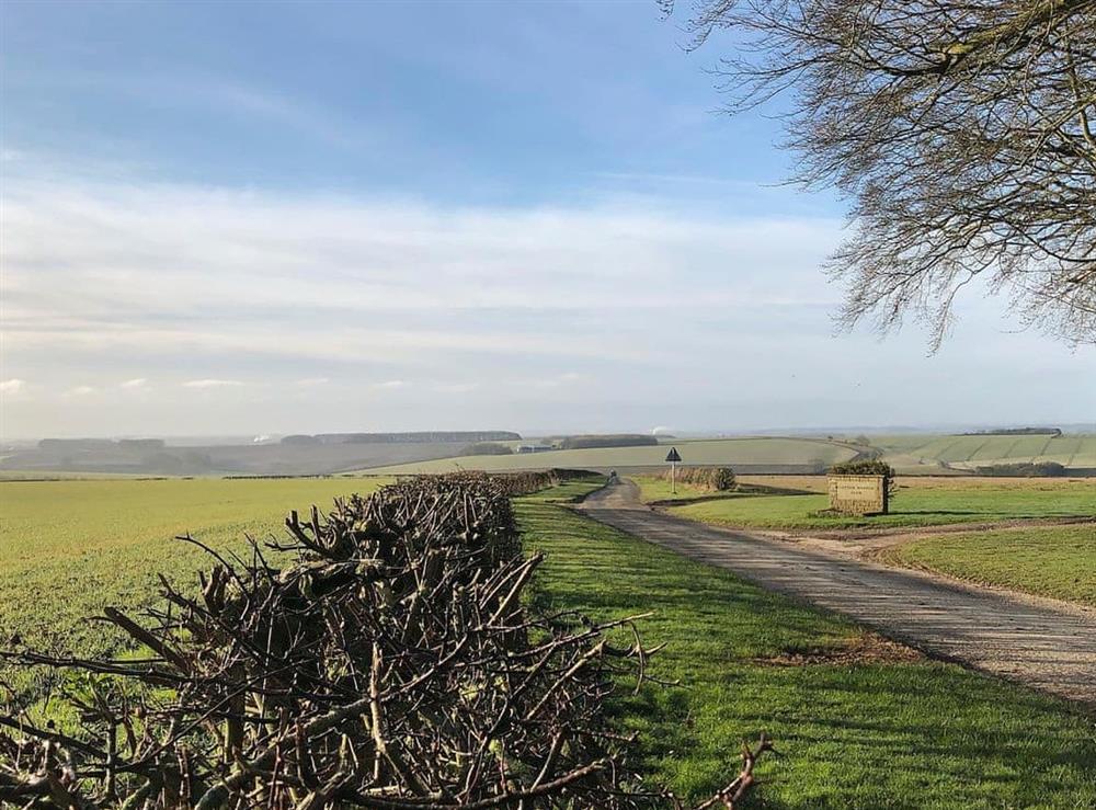 Breathtaking far reaching views over the surrounding farmland at The Hind House in Cottam, near Driffield, North Humberside