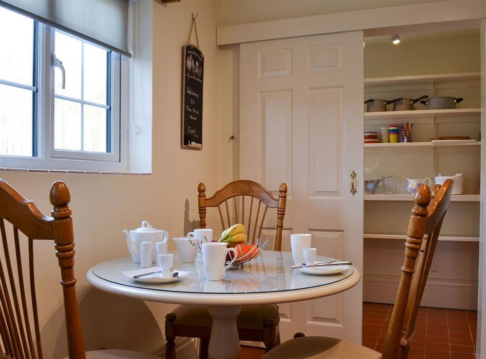 Modest breakfast area and pantry at The Hind House in Cottam, near Driffield, North Humberside