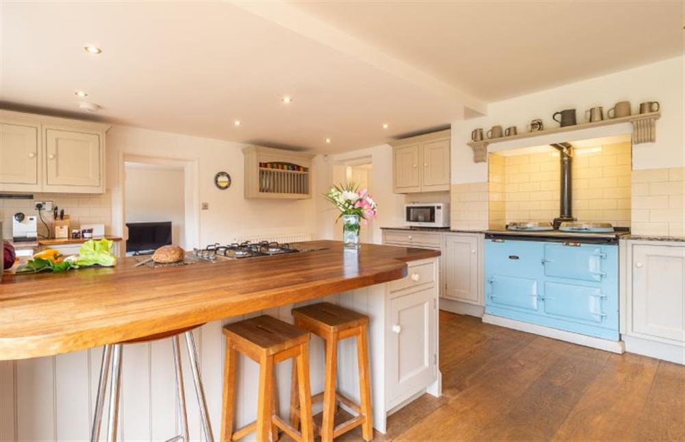 Ground floor: Breakfast bar in the kitchen/diner at The Hogg, East Rudham near Kings Lynn
