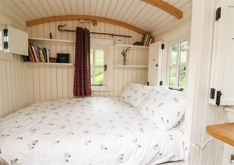 This is the bedroom at The Hogget Hut, Balquhidder
