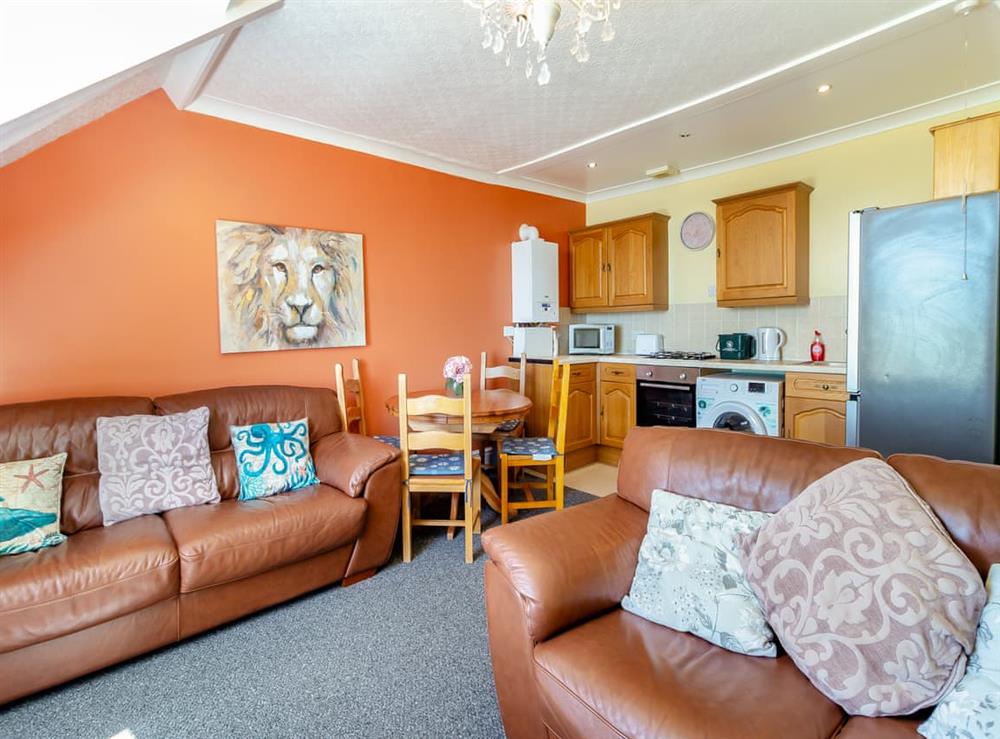 Open plan living space at The Hollies 1 in Horton, near Swansea, West Glamorgan