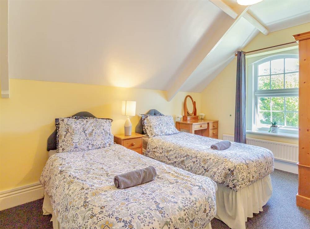 Twin bedroom at The Hollies 1 in Horton, near Swansea, West Glamorgan