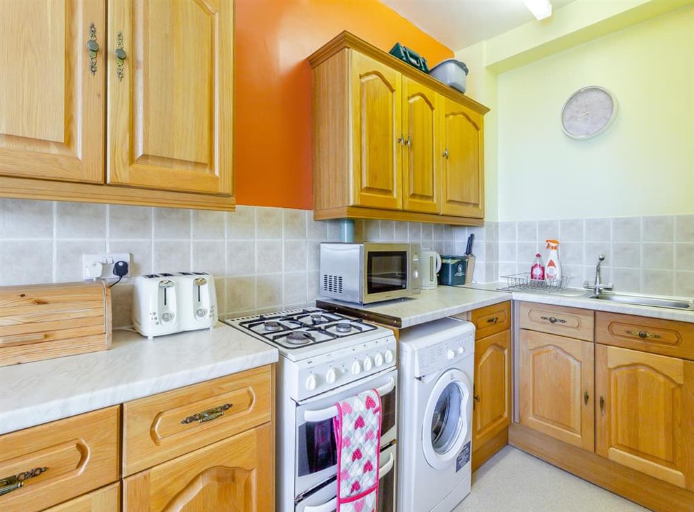Kitchen area at The Hollies 2 in Horton, near Swansea, West Glamorgan