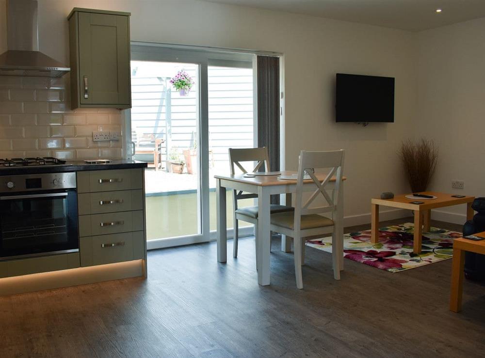 Beautifully presented open plan living space at The Hollies in St Austell, Cornwall